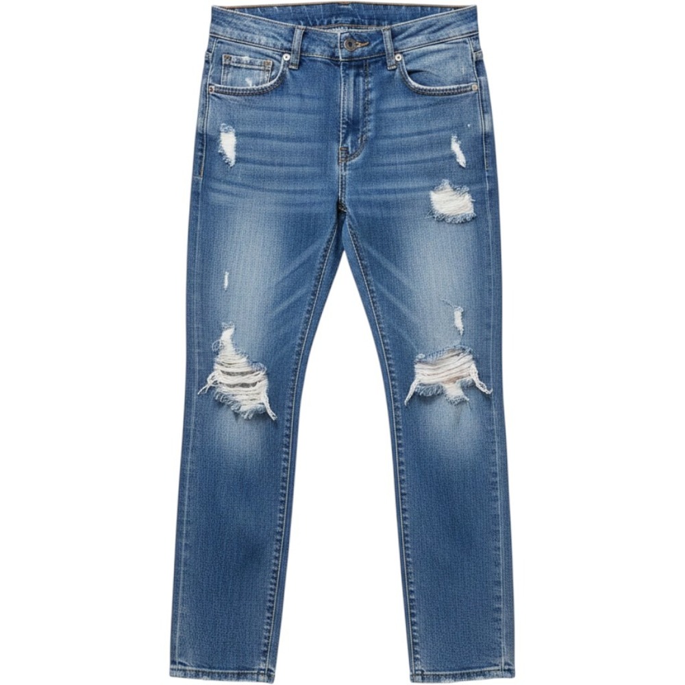 by the way. Distressed Jeans Women 25 Blue‎ Excellent High Rise Ripped Cropped
